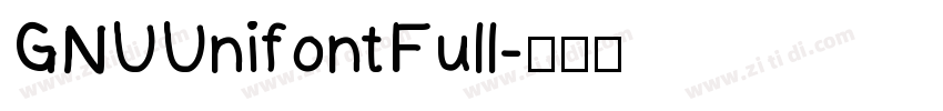 GNUUnifontFull字体转换