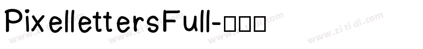 PixellettersFull字体转换