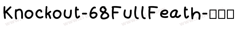 Knockout-68FullFeath字体转换