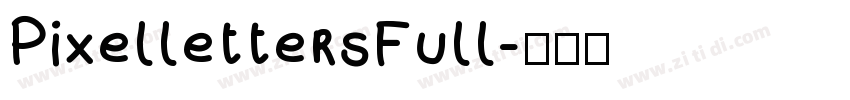 PixellettersFull字体转换