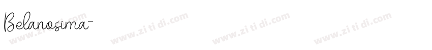 Belanosima字体转换