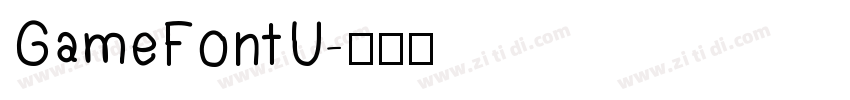 GameFontU字体转换