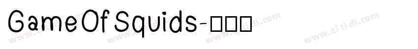 GameOfSquids字体转换
