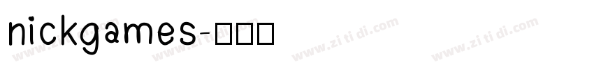 nickgames字体转换