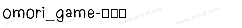 omori_game字体转换