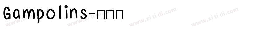Gampolins字体转换