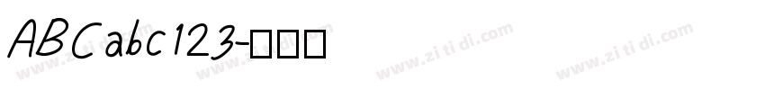 ABCabc123字体转换
