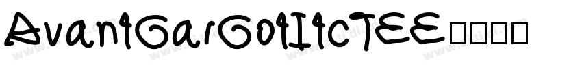 AvantGarGotItcTEE字体转换