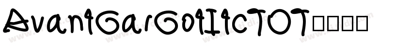 AvantGarGotItcTOT字体转换