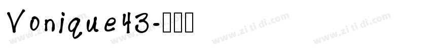 Vonique43字体转换