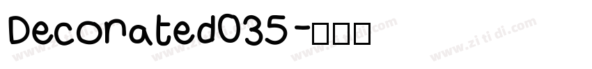 Decorated035字体转换