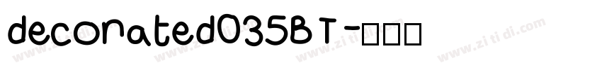 decorated035BT字体转换