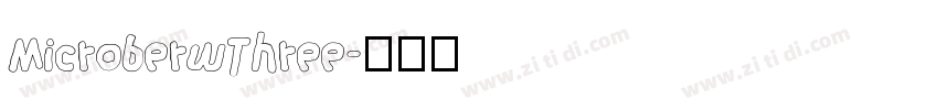 MicroberwThree字体转换