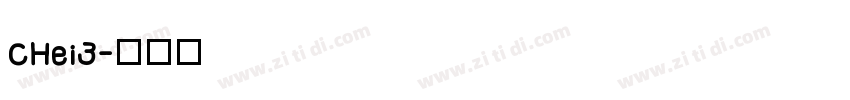 CHei3字体转换