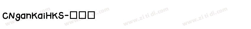 CNganKaiHKS字体转换