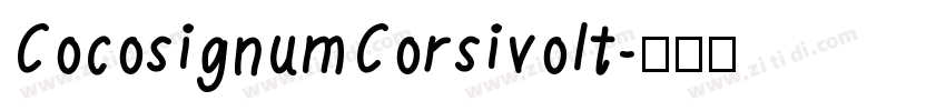 CocosignumCorsivoIt字体转换