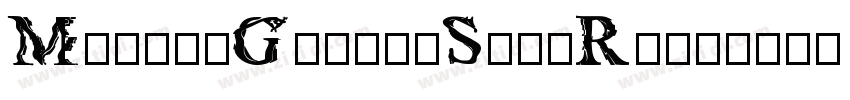 MaokenGlitchSansRegu字体转换