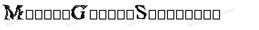 MaokenGlitchSerif字体转换