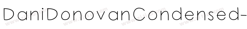 DaniDonovanCondensed字体转换