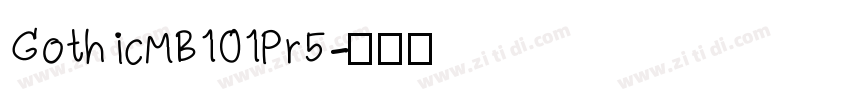 GothicMB101Pr5字体转换