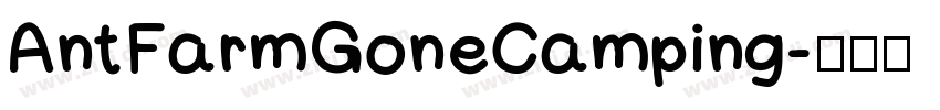 AntFarmGoneCamping字体转换