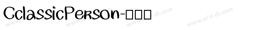 CclassicPerson字体转换