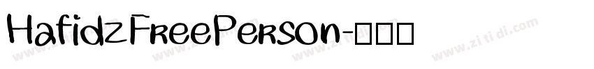 HafidzFreePerson字体转换