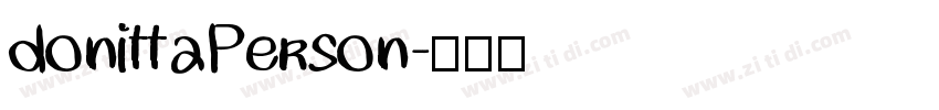 donittaPerson字体转换