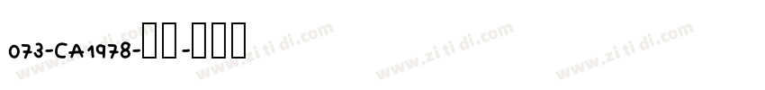 073-CA1978-普通字体转换