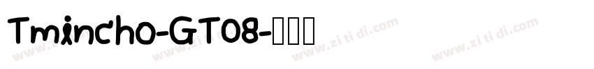 Tmincho-GT08字体转换