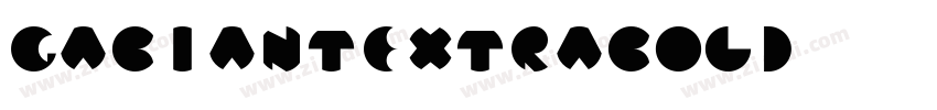 GabiantExtraBold字体转换