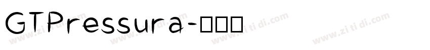 GTPressura字体转换