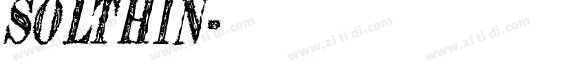 SolThin字体转换