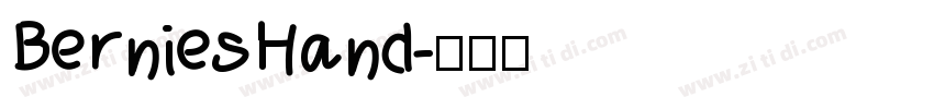 BerniesHand字体转换