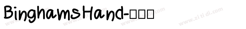 BinghamsHand字体转换