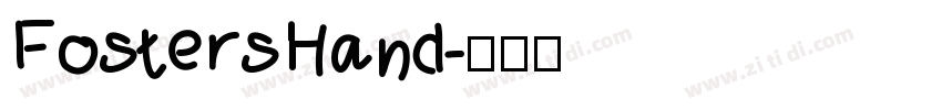 FostersHand字体转换