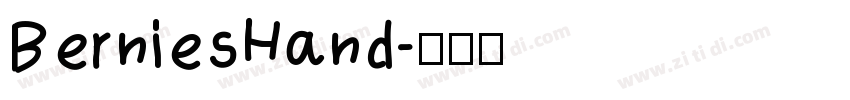 BerniesHand字体转换