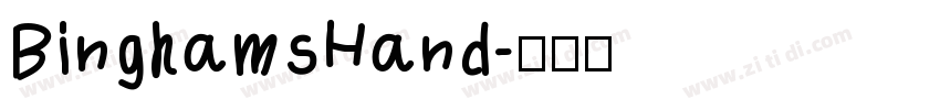 BinghamsHand字体转换