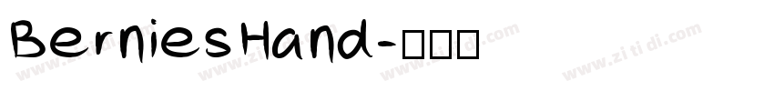 BerniesHand字体转换