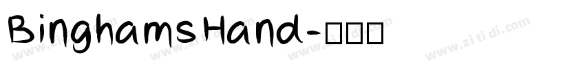BinghamsHand字体转换