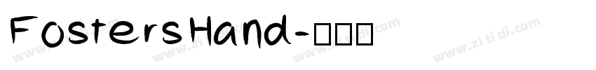 FostersHand字体转换