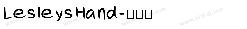 LesleysHand字体转换
