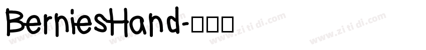 BerniesHand字体转换