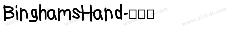 BinghamsHand字体转换