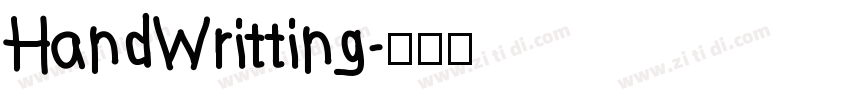 HandWritting字体转换