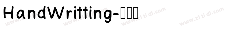 HandWritting字体转换