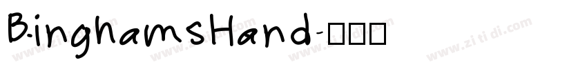 BinghamsHand字体转换