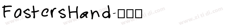 FostersHand字体转换