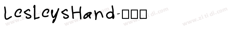 LesleysHand字体转换