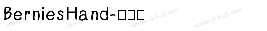 BerniesHand字体转换